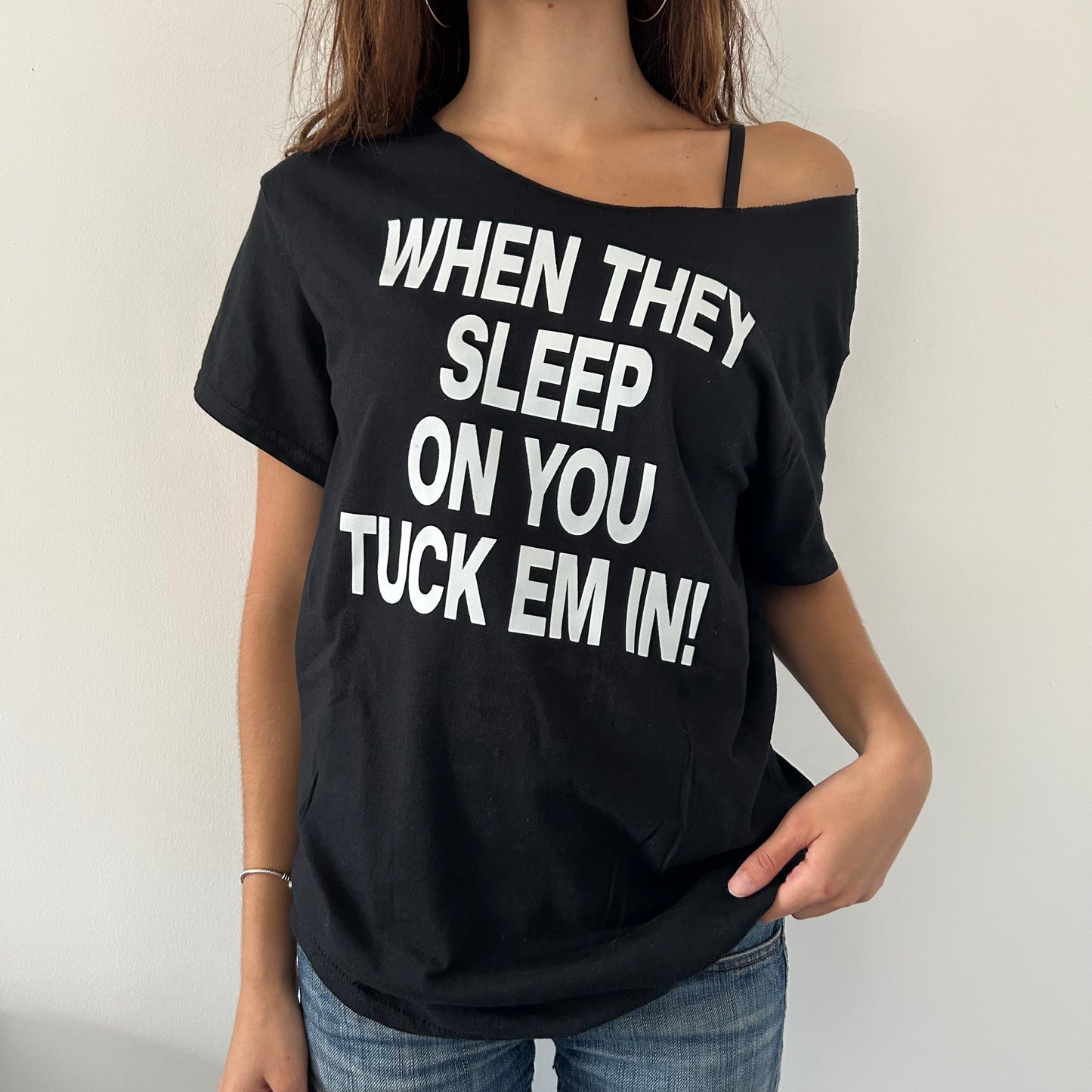 When They Sleep On You Off The Shoulder Top