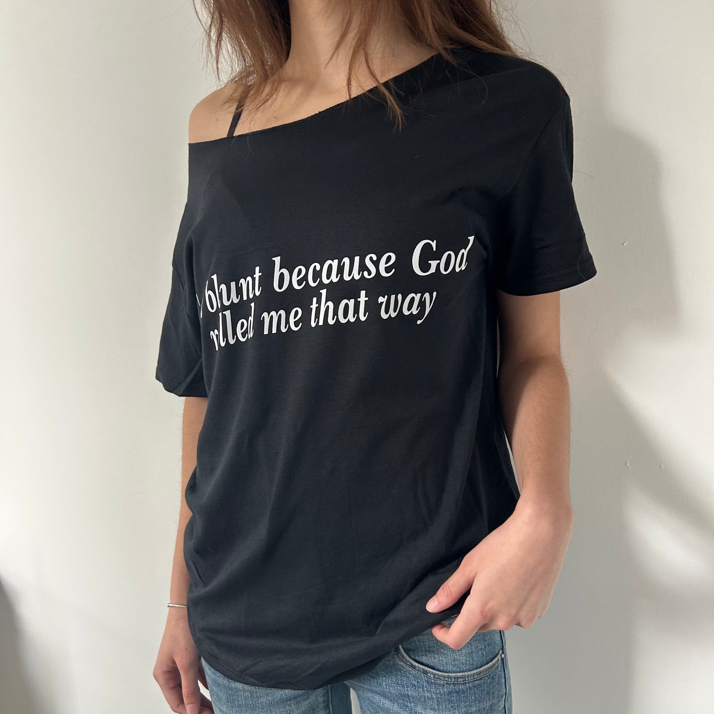 I'm Blunt Off The Shoulder Top