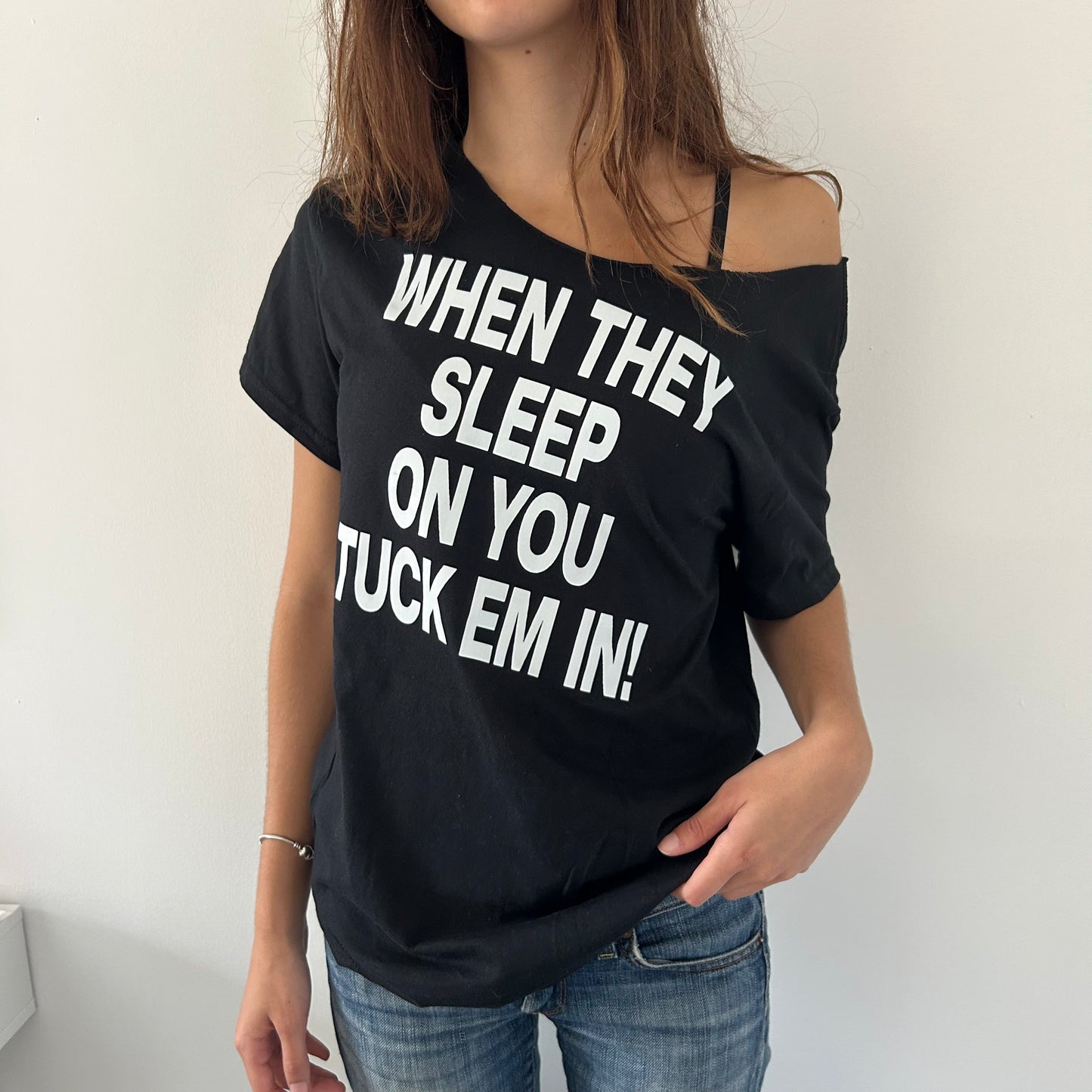 When They Sleep On You Off The Shoulder Top