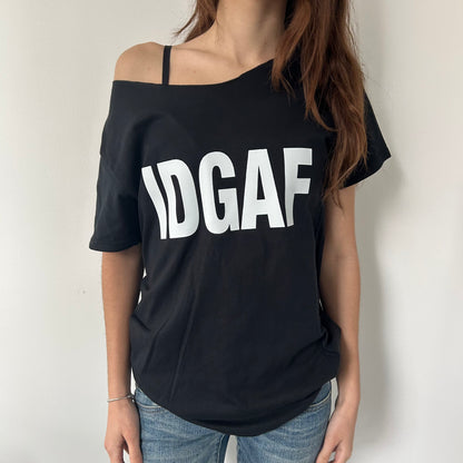 Idgaf Off The Shoulder Top